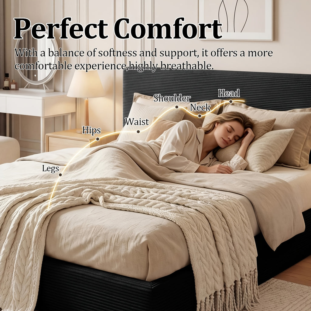 queen size oversized compression sofa bed frame headboard - Temu