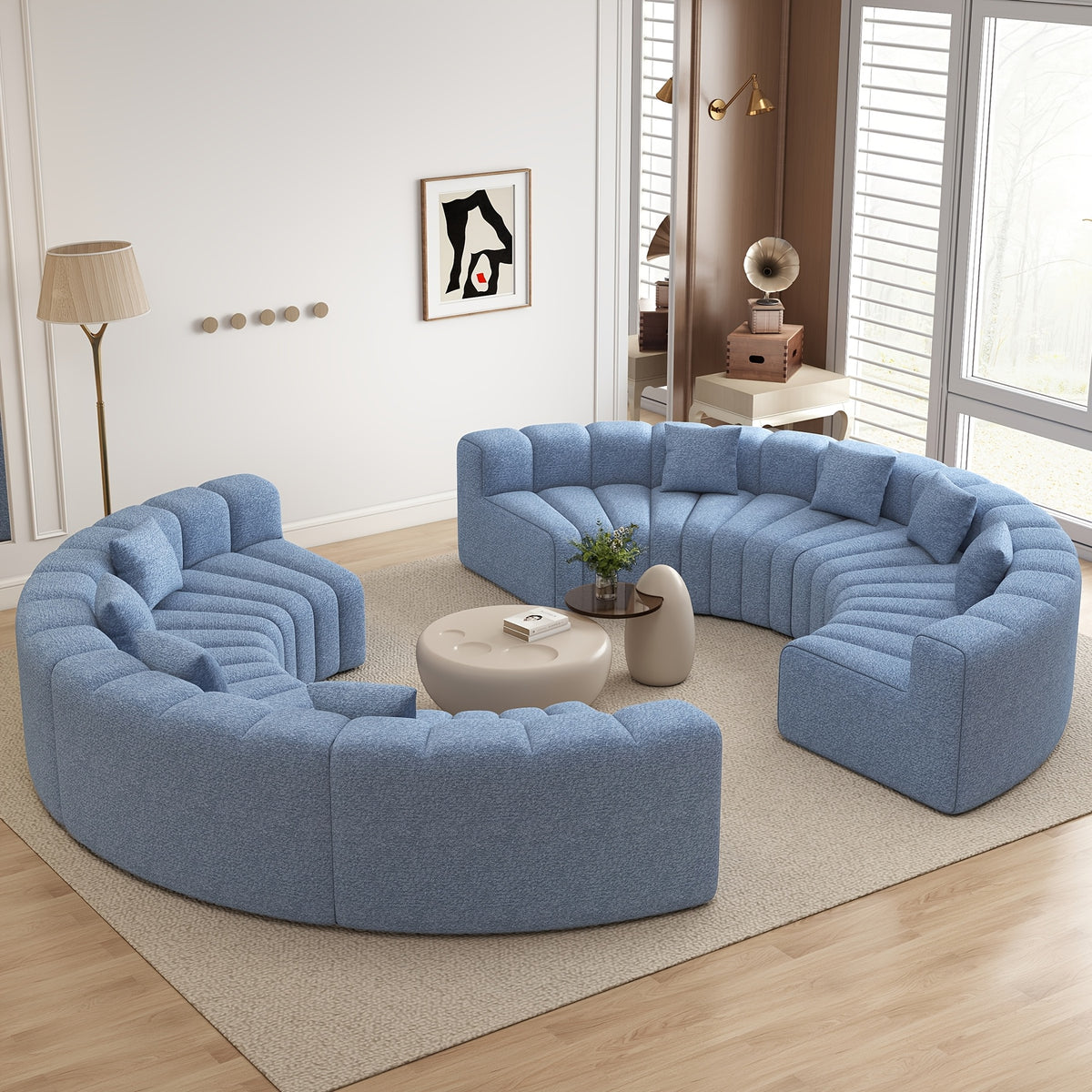luxury modular sectional sofa foam cushioning chaise lounge - Temu