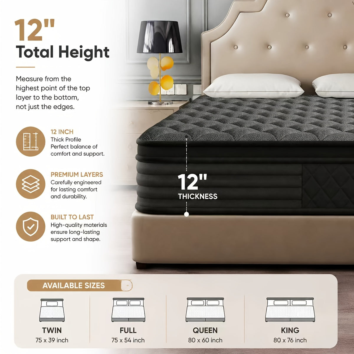 compressed roll mattress thick foam mattress portable vacuum - Temu