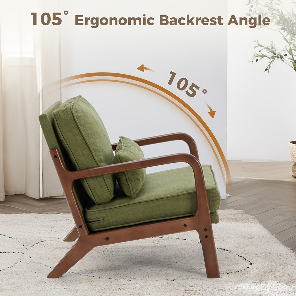 century modern accent chair   ergonomic lounge chair - Temu