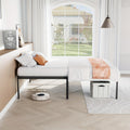 heavy duty metal platform bed frame memory foam mattress - Temu