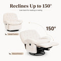 swivel rocker recliner chair living room 360 rotating glider - Temu