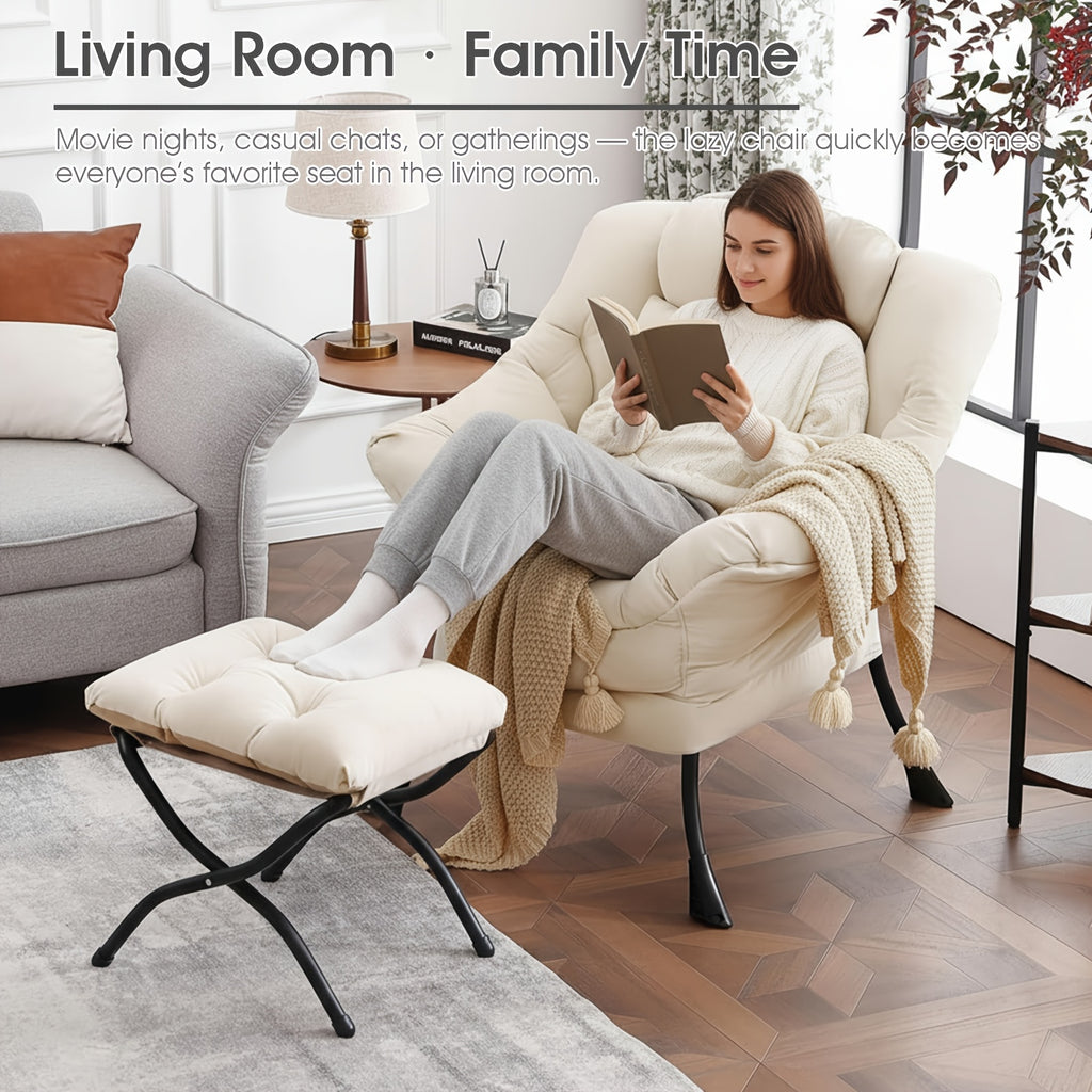 recliner footstool contemporary   accent - Temu