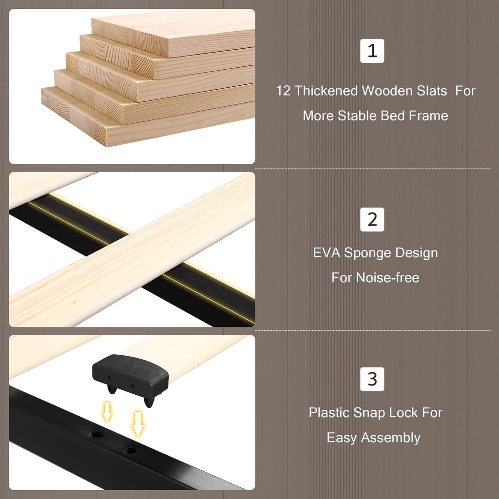 4 drawers storage bed frame wingback headboard - Temu