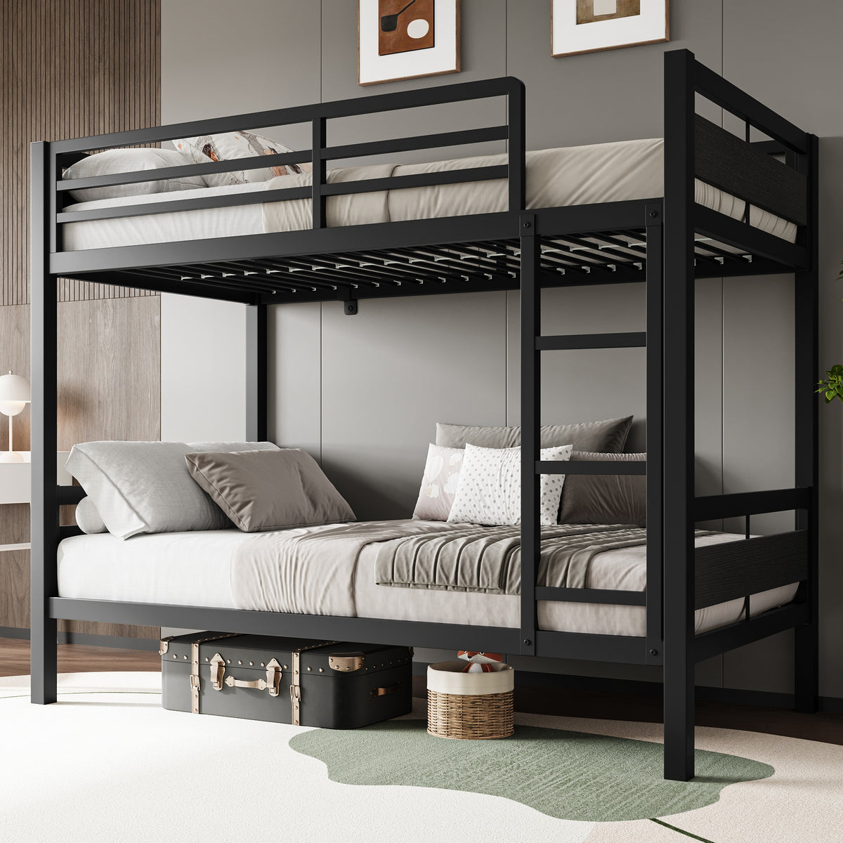 77 5 l heavy duty metal bed frame twin twin full twin bunk - Temu