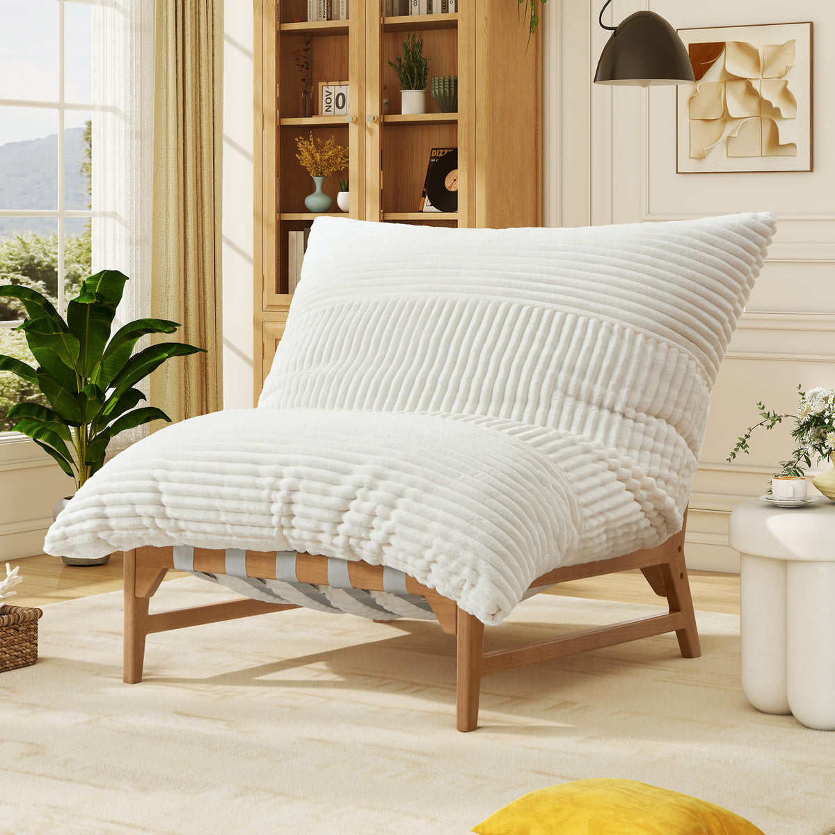 46 oversized sofa chair modern accent chair plush cushion - Temu