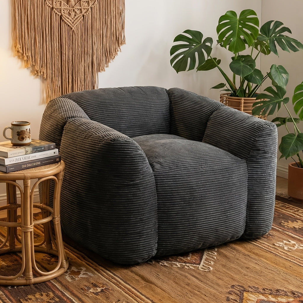 foam bean bag chair suitable living room bedroom dorm - Temu