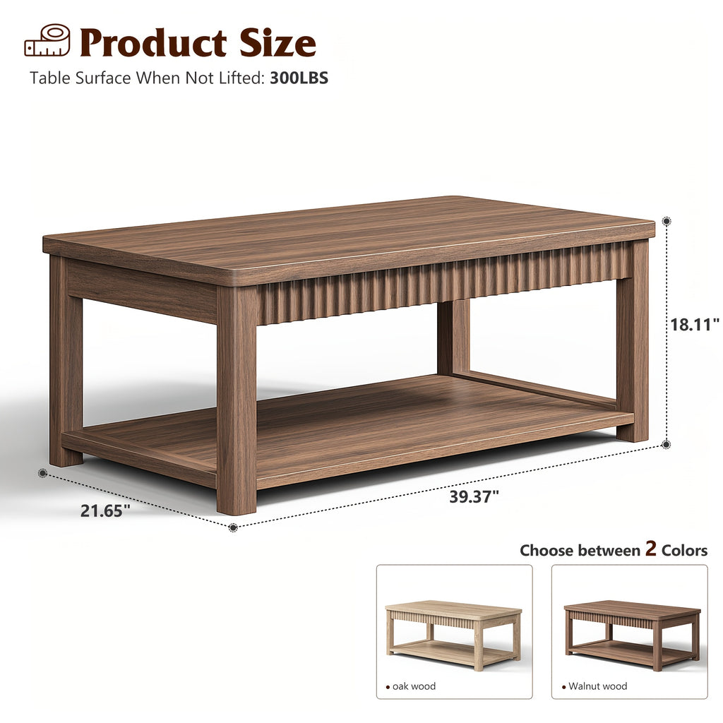 39   table 2 tier modern coffee table suitable living - Temu