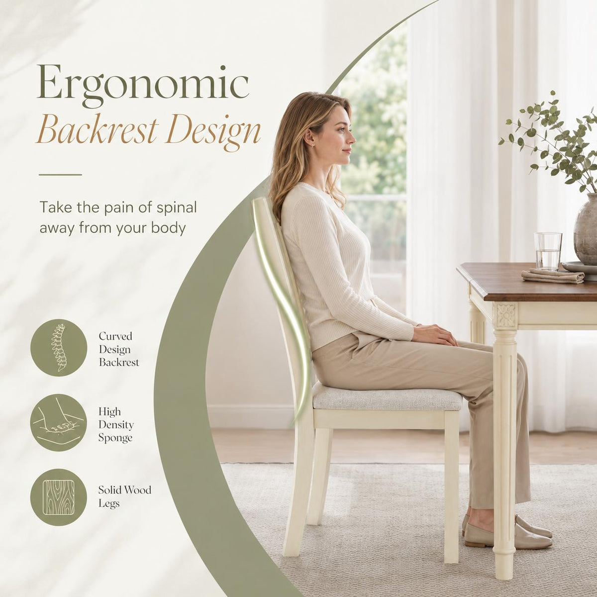 grain farmhouse dining table set soft - Temu