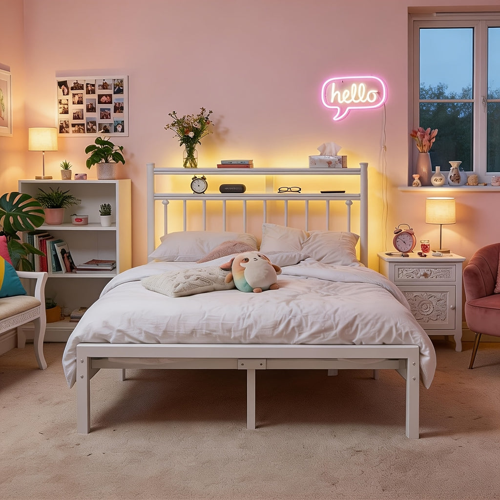 metal twin full queen king size bed frame 2 tier   - Temu