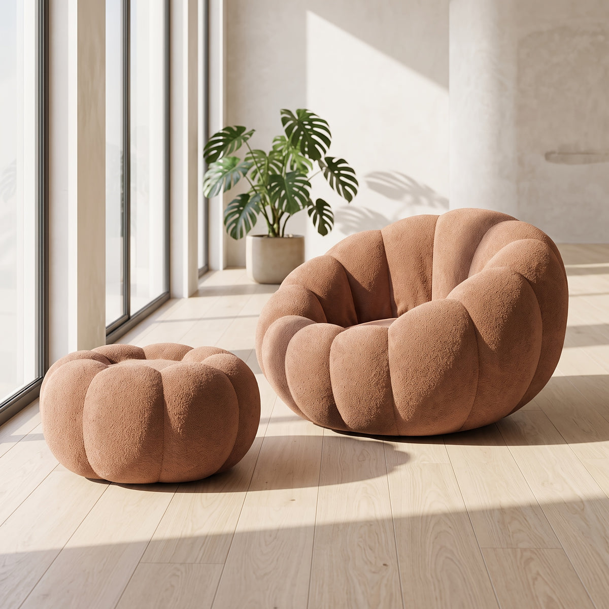 single bean bag chair bed lazy sofa bed iconic pumpkin - Temu