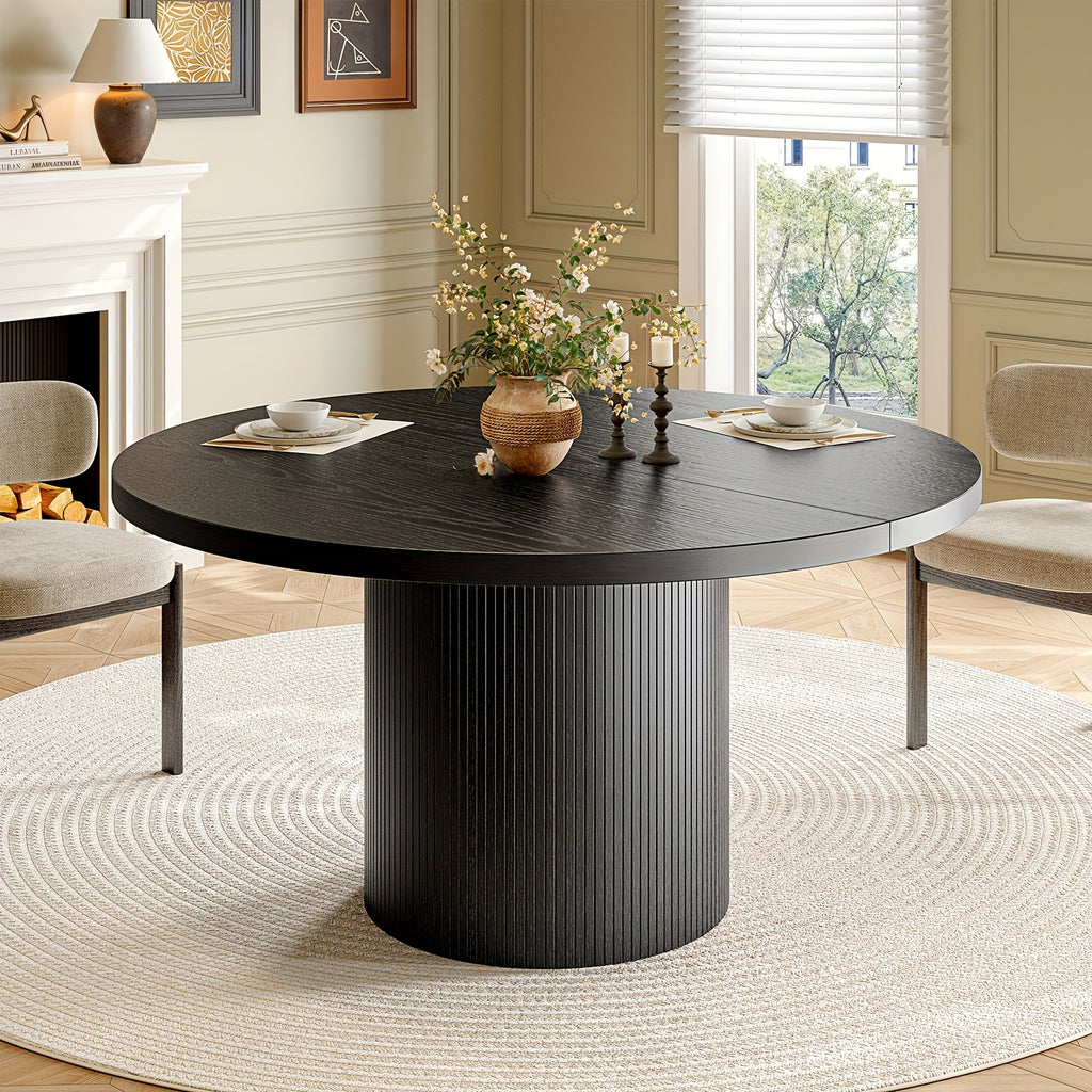 pazcasa 47 inch round dining table 4 circle kitchen table - Temu