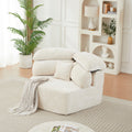 53 inch modern cream colored single seater lounge chair - Temu