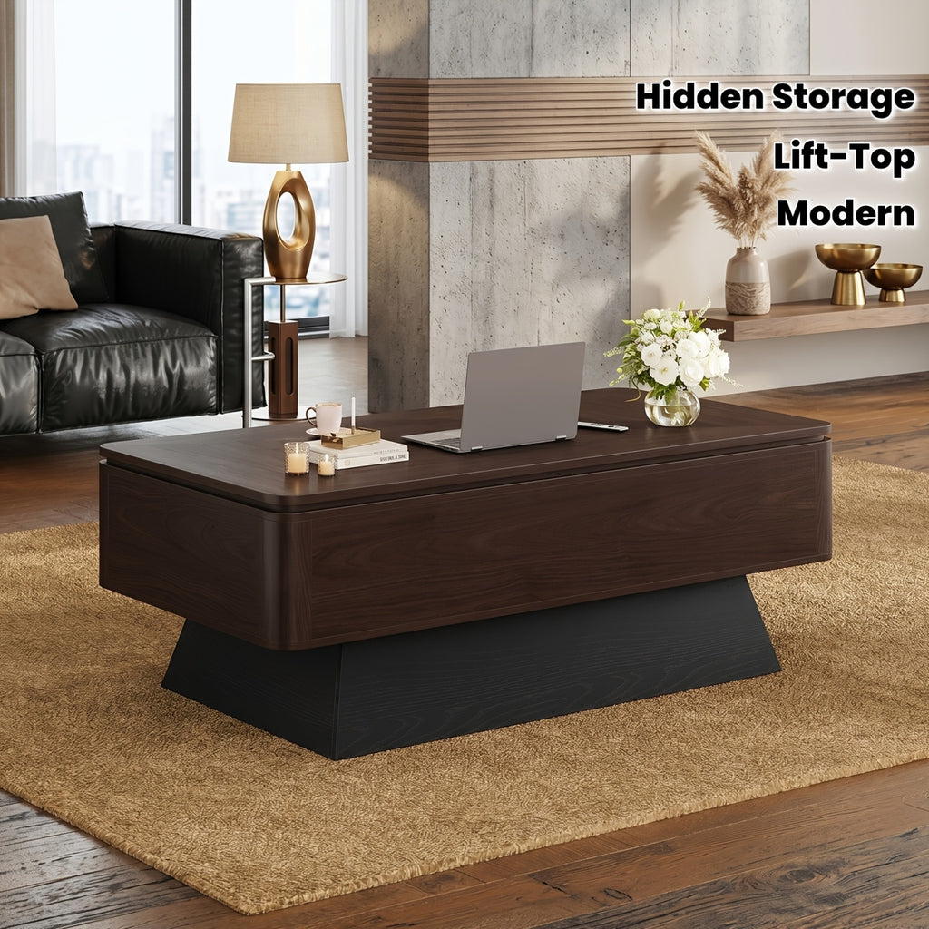 47 2   century modern lift top coffee table storage walnut - Temu