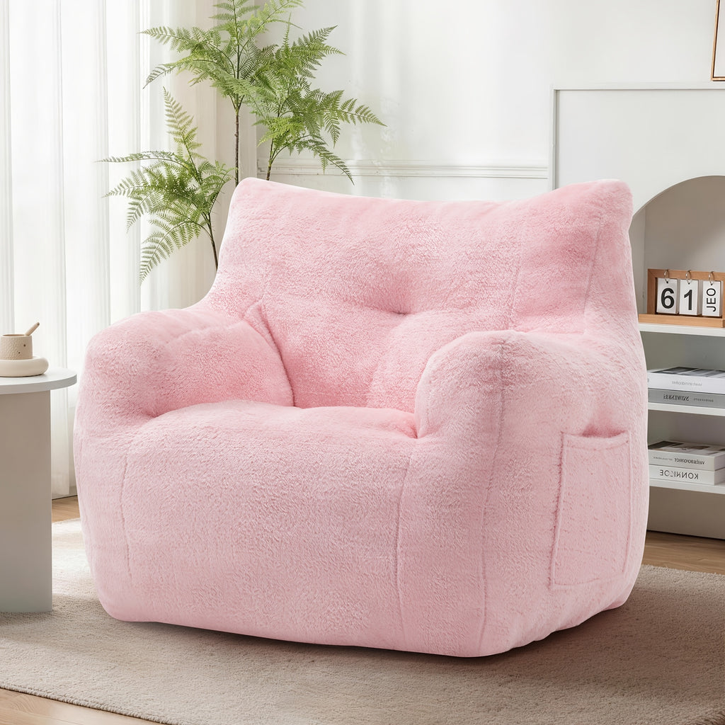 lounge chair comfortable chair sponge filled bean bag sofa - Temu