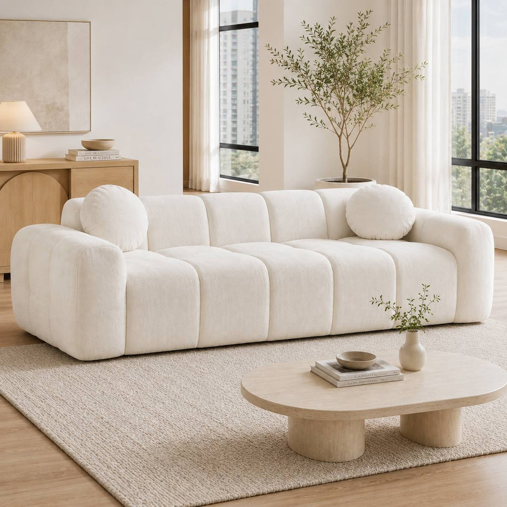 98 4 modern corduroy sofa suitable studio apartment extra - Temu