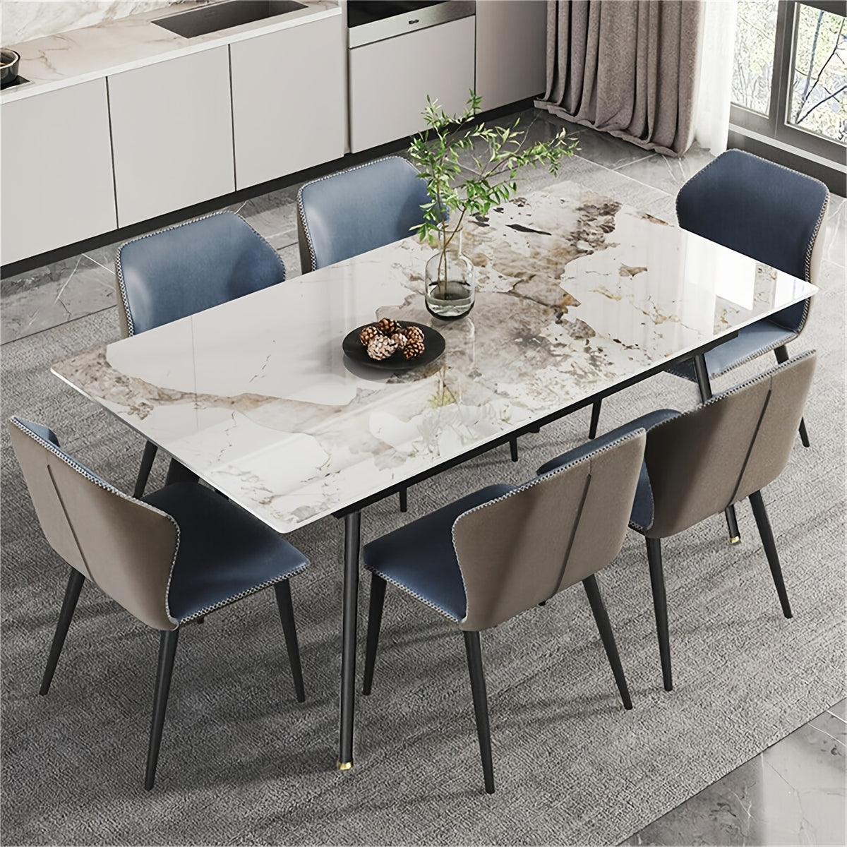 47 2 dining table marble sintered stone table top - Temu