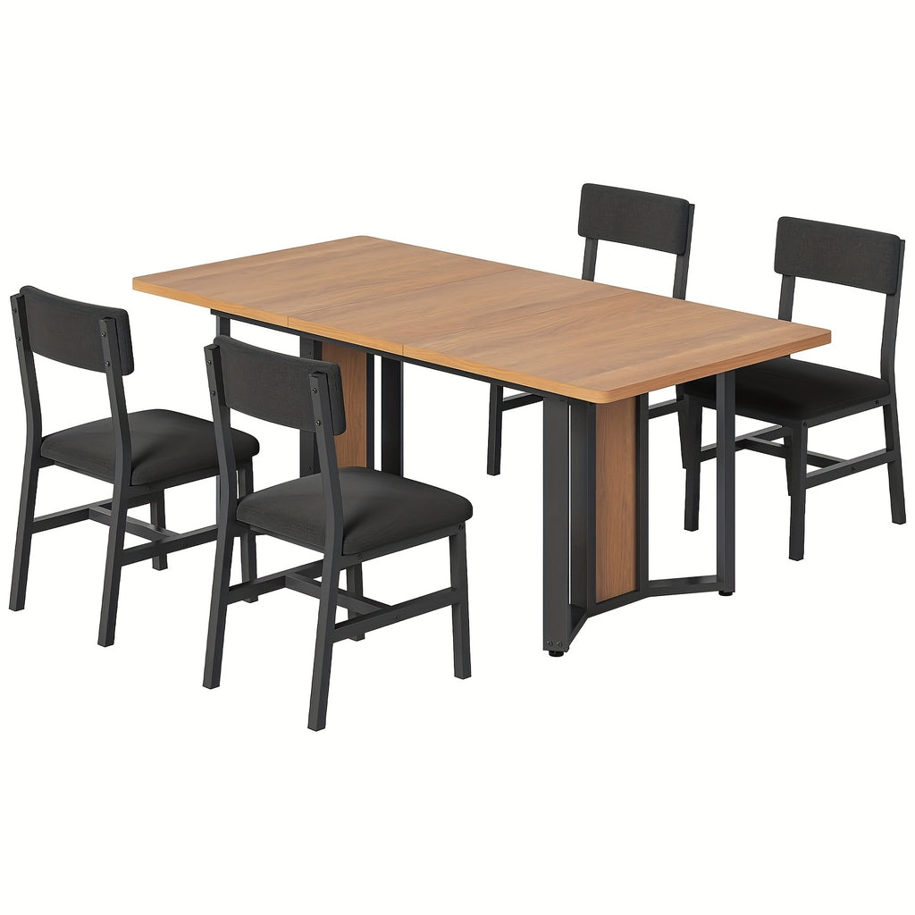 contemporary dining table set 4 6 individuals featuring a 63 - Temu