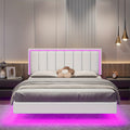 full queen king size floating bed frame led lights - Temu