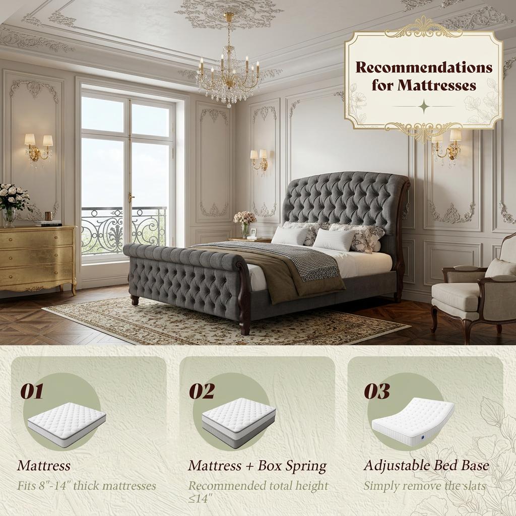53 tall upholstered queen king california king   - Temu