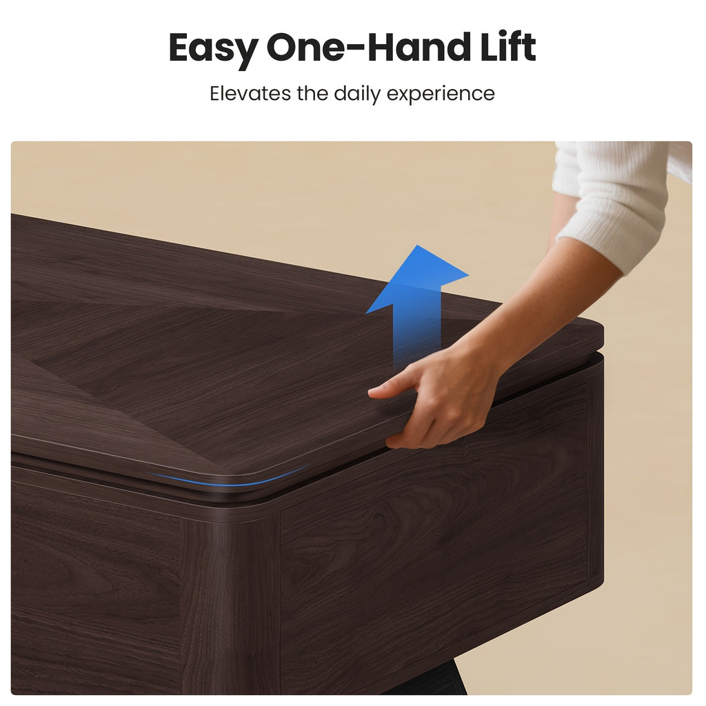 47 2   century modern lift top coffee table storage walnut - Temu
