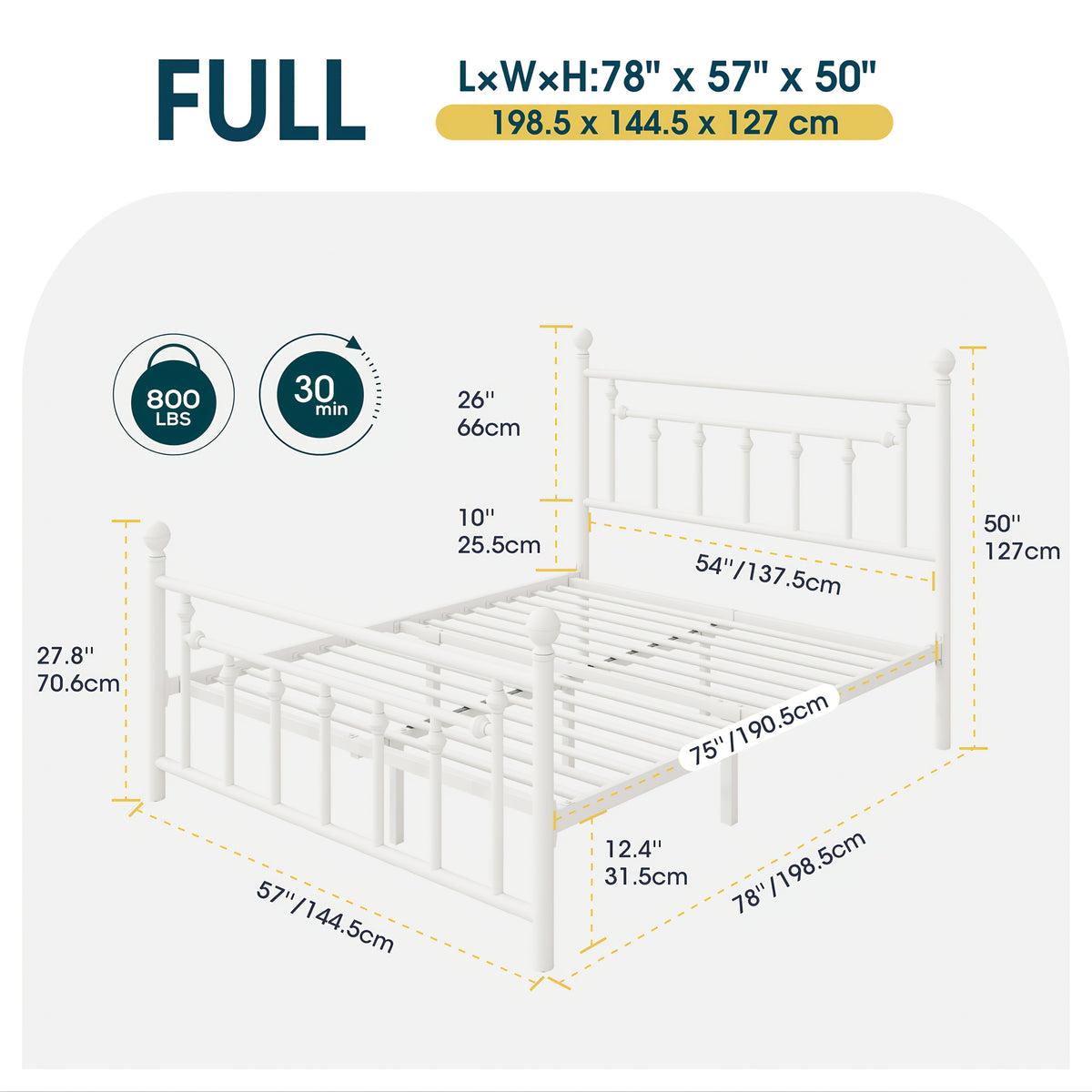 contemporary metal bed frame retro iron style head - Temu