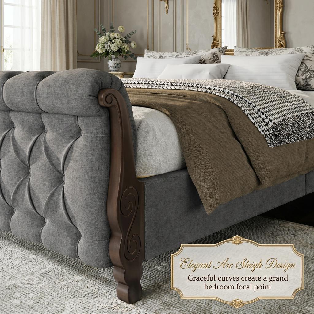 53 tall upholstered queen king california king   - Temu