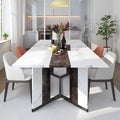 luxurious 71 inch large rectangular dining table marble - Temu