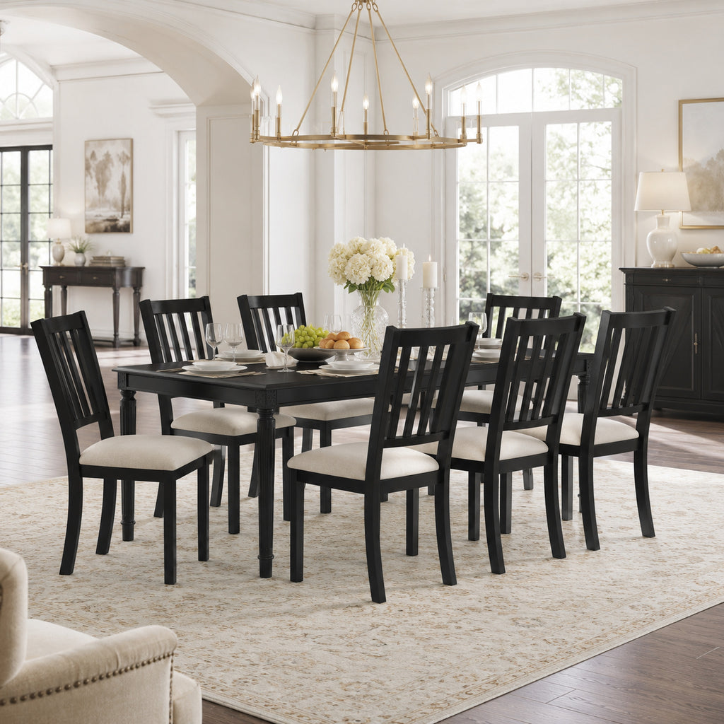 grain farmhouse dining table set soft - Temu