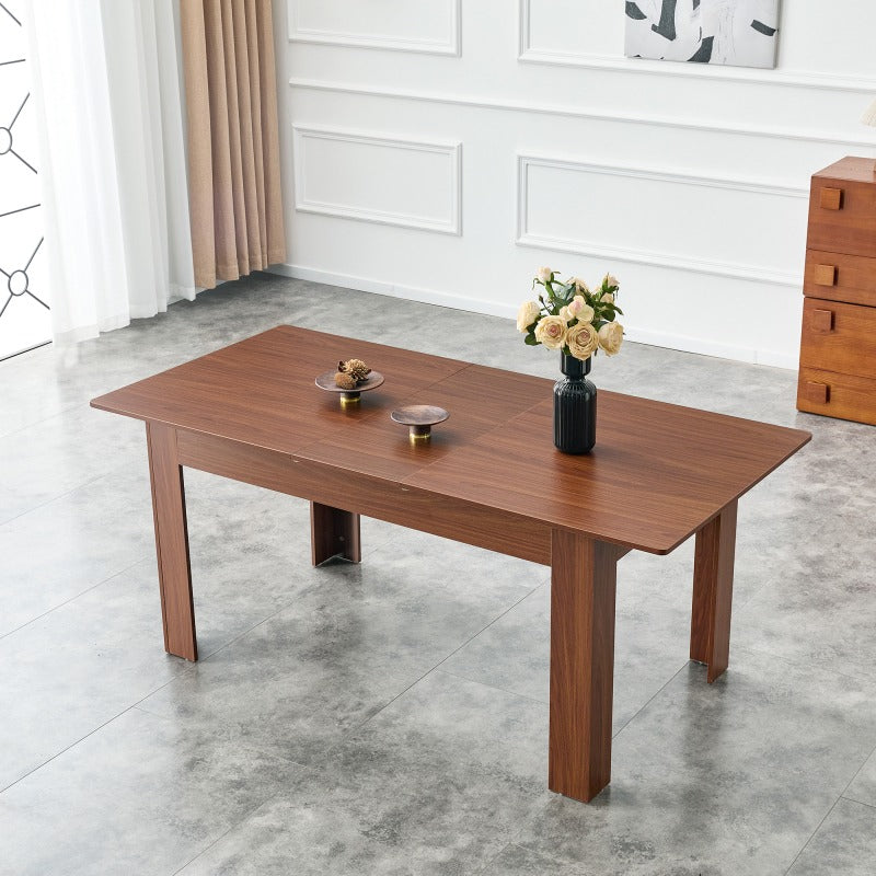 extendable rectangular dining table modern expandable - Temu