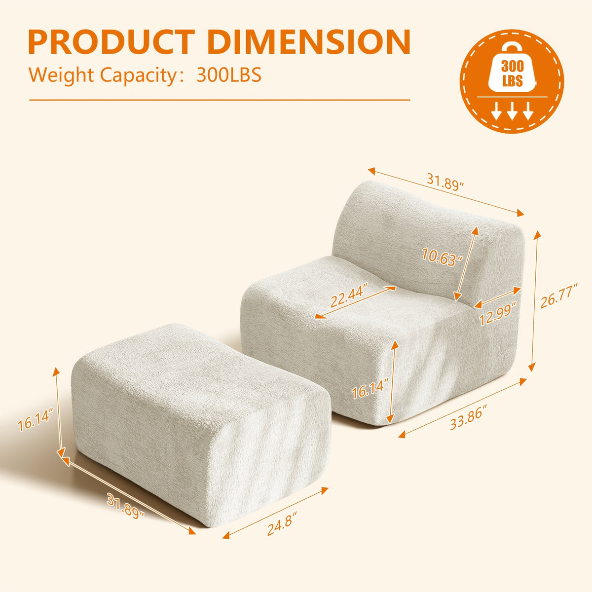 31 89 w single sofa chair   boneless reading chair - Temu