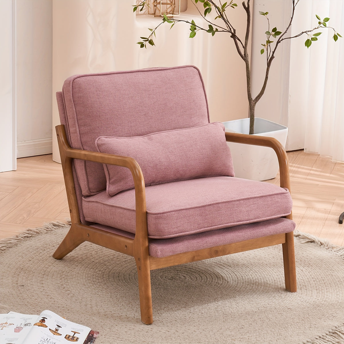 comfy accent chair   century modern lounge armchair - Temu