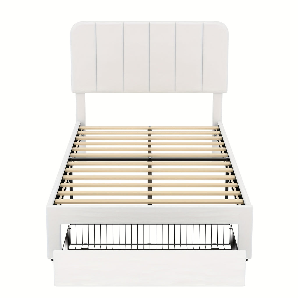 twin full queen king size upholstered bed frame drawers - Temu