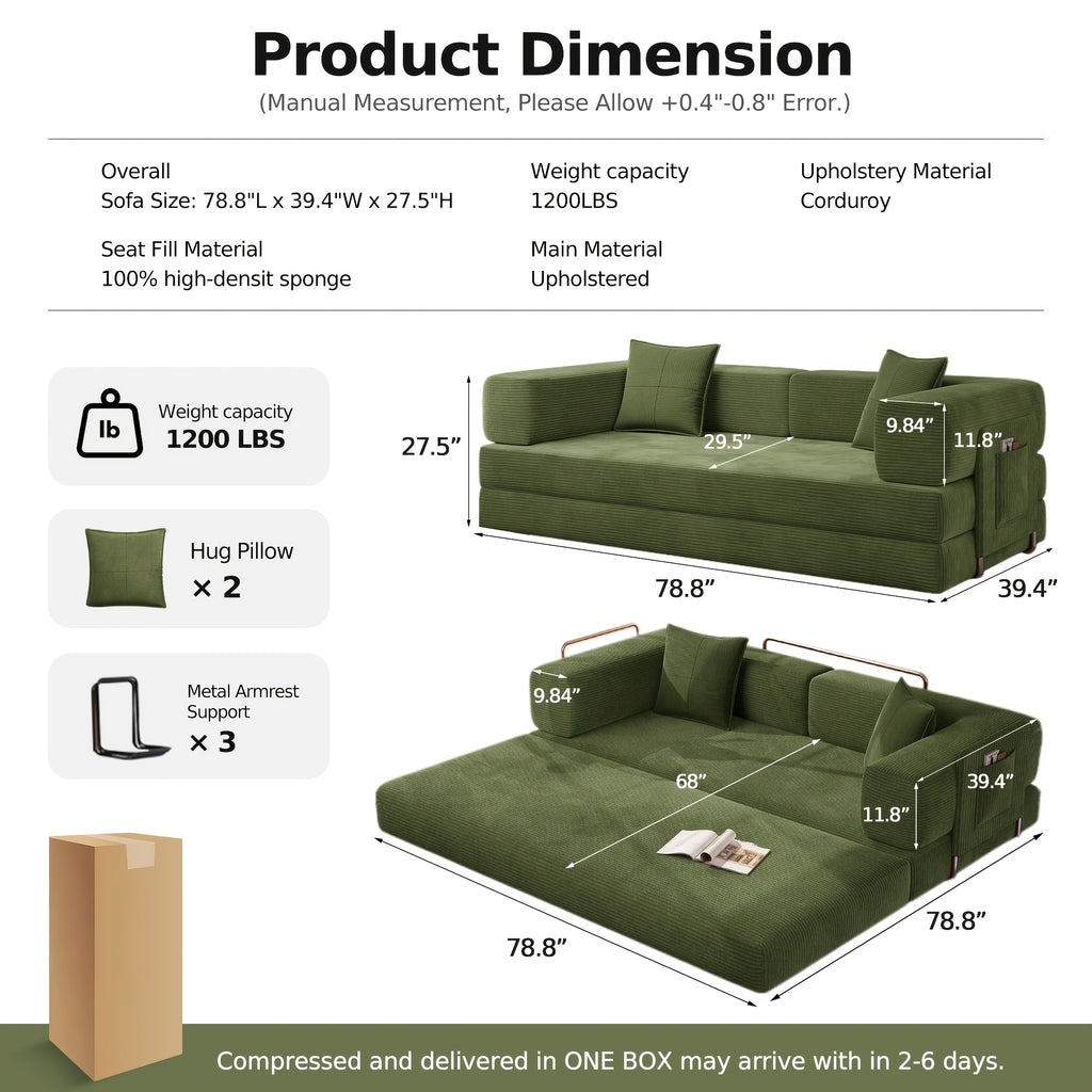 50 w folding sofa bed convertible sleeper chair - Temu