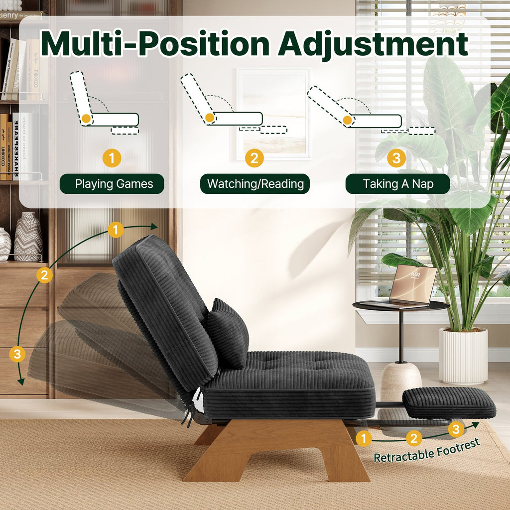 modern accent chair   lounge chair 3 level adjustable - Temu
