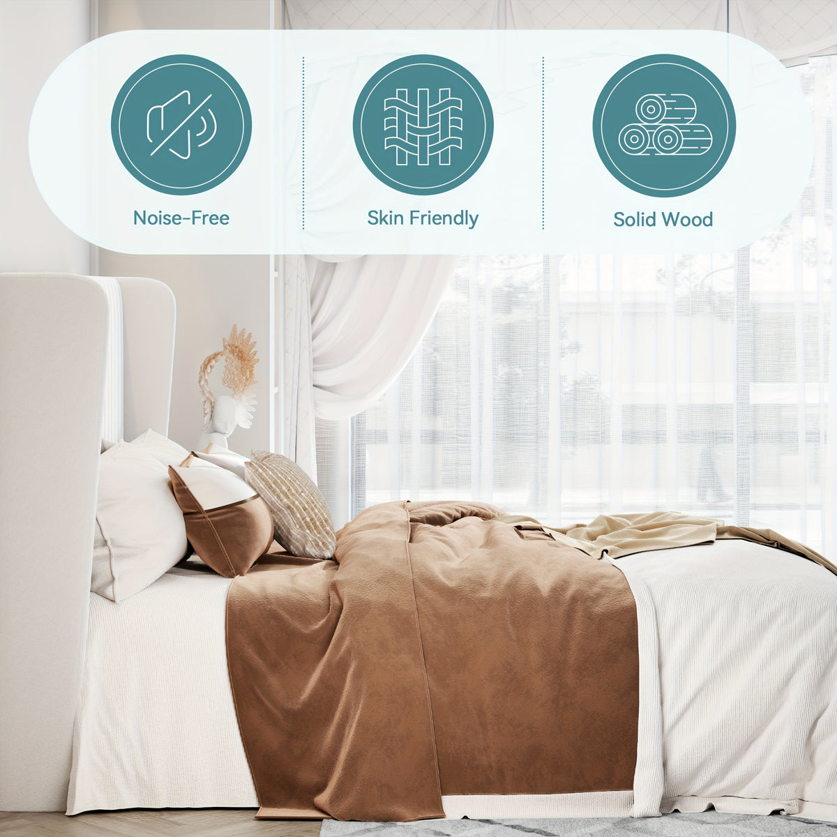 full queen king size velvet upholstered bed frame - Temu