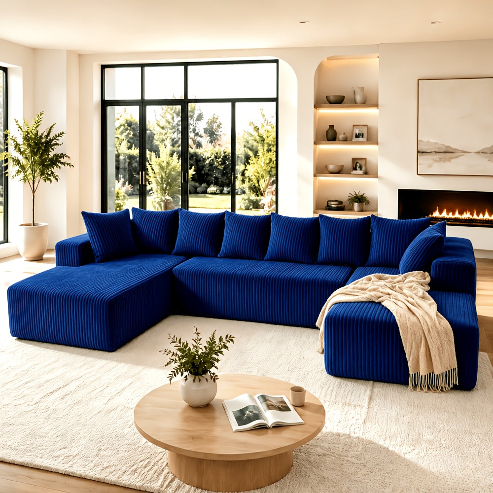 oversized u shaped modular sectional sofa chaise plush - Temu