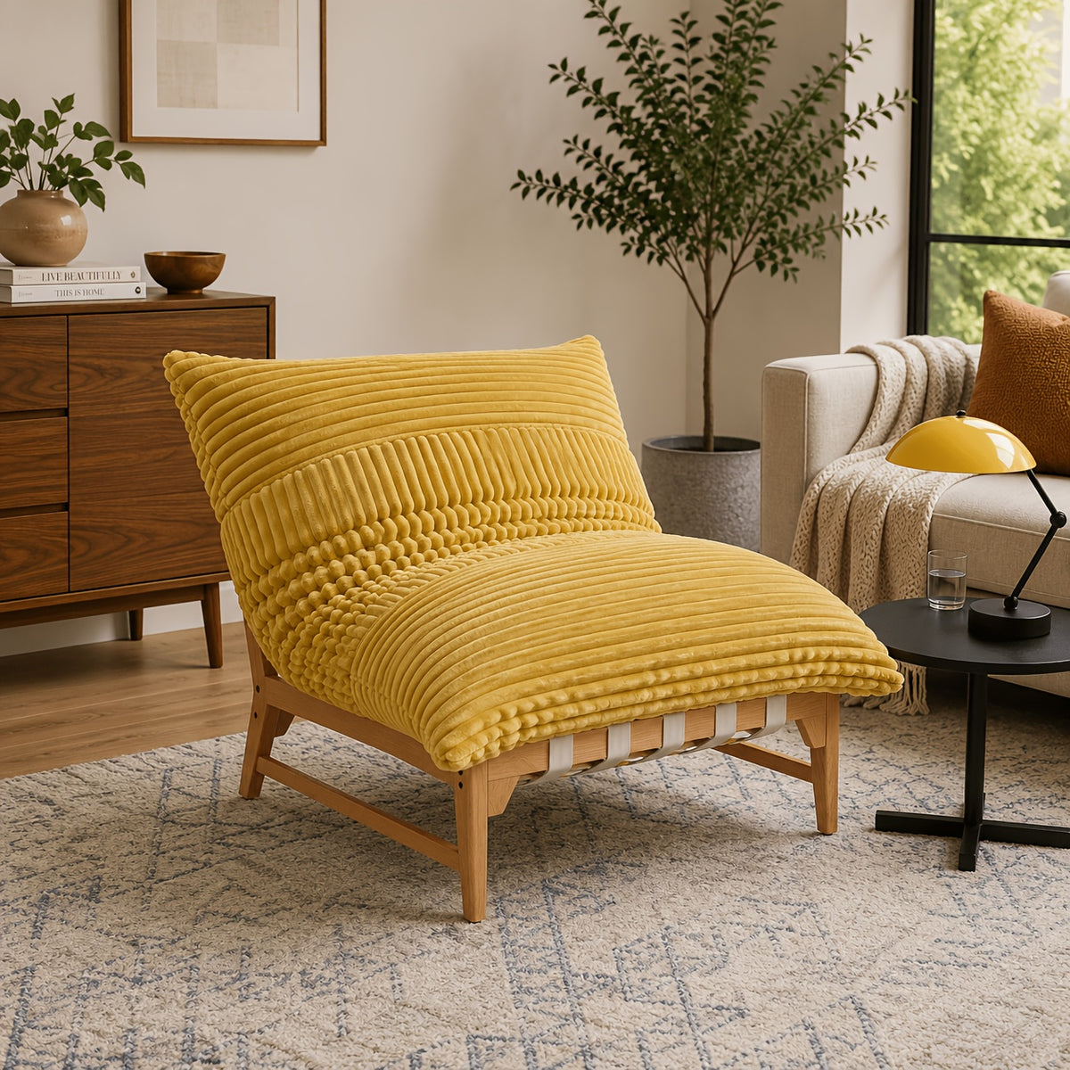 46 oversized sofa chair modern accent chair   bean - Temu