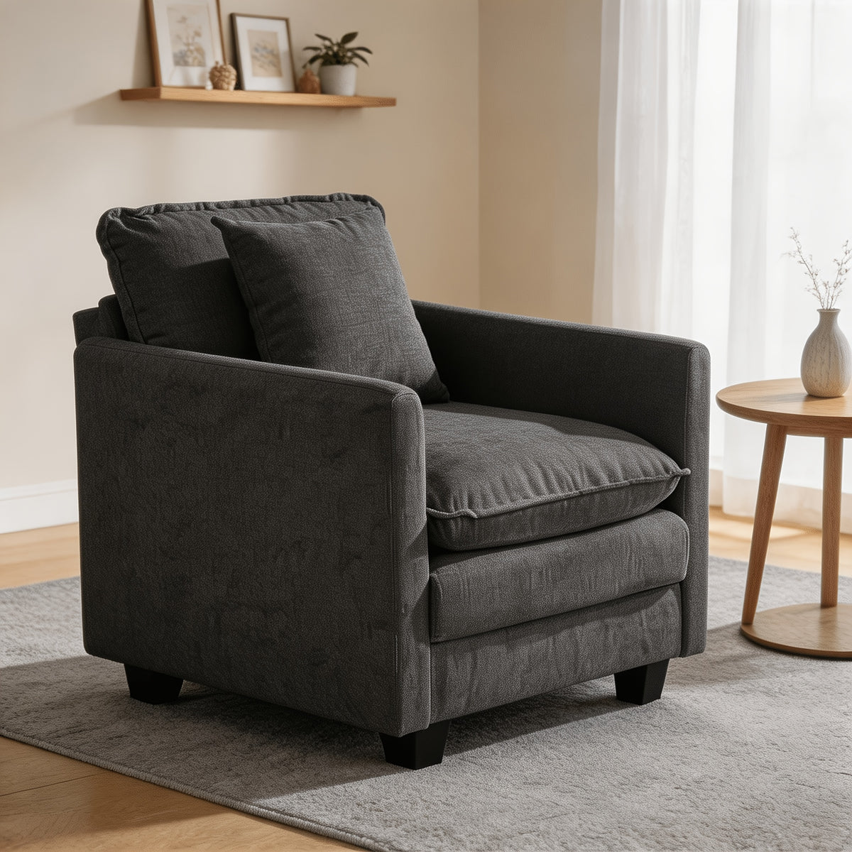 30 cloud single couch 1 seater modern accent chair throw - Temu