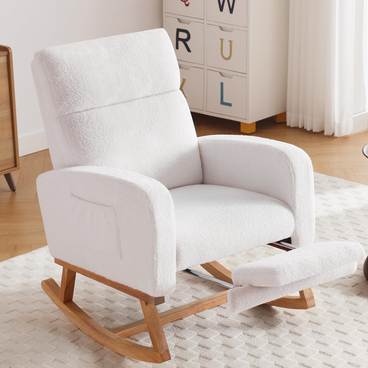 solid wood swivel rocker recliner slow rock mechanism - Temu