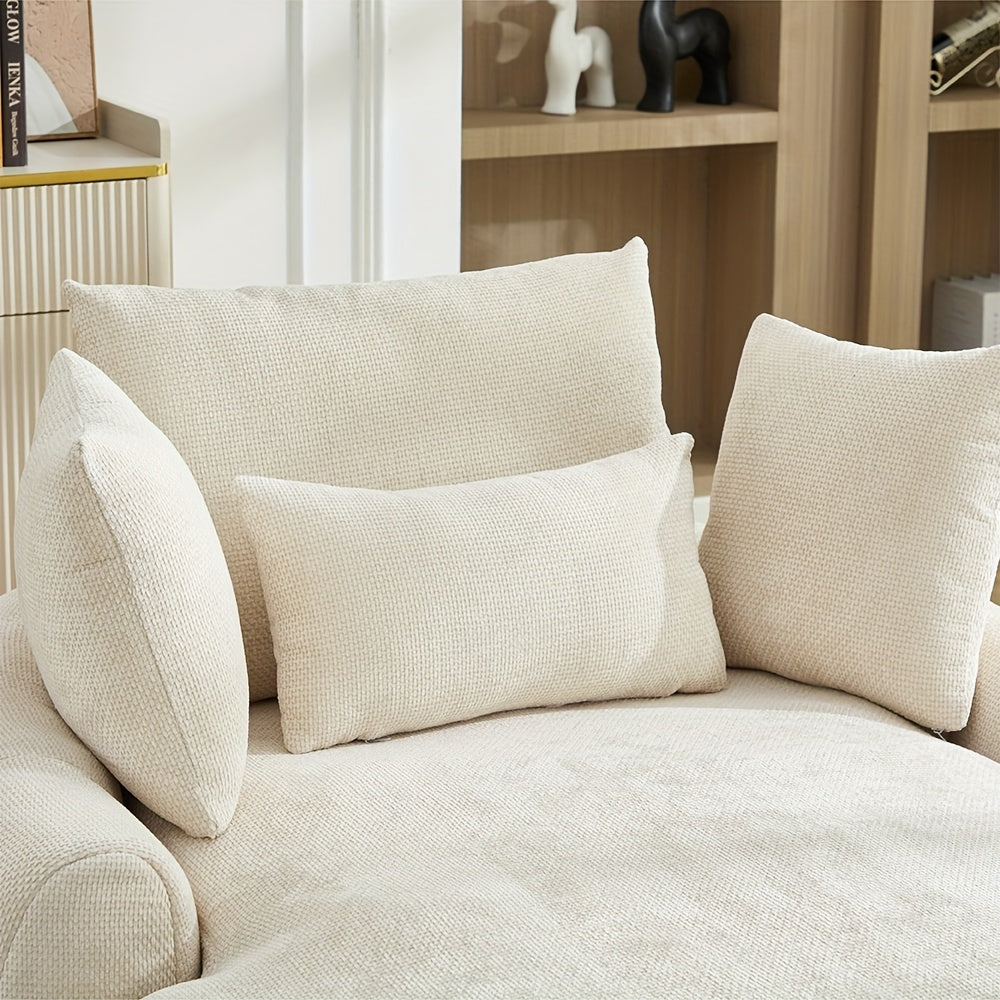 oversized chaise lounge chair memory foam cushioning plush - Temu