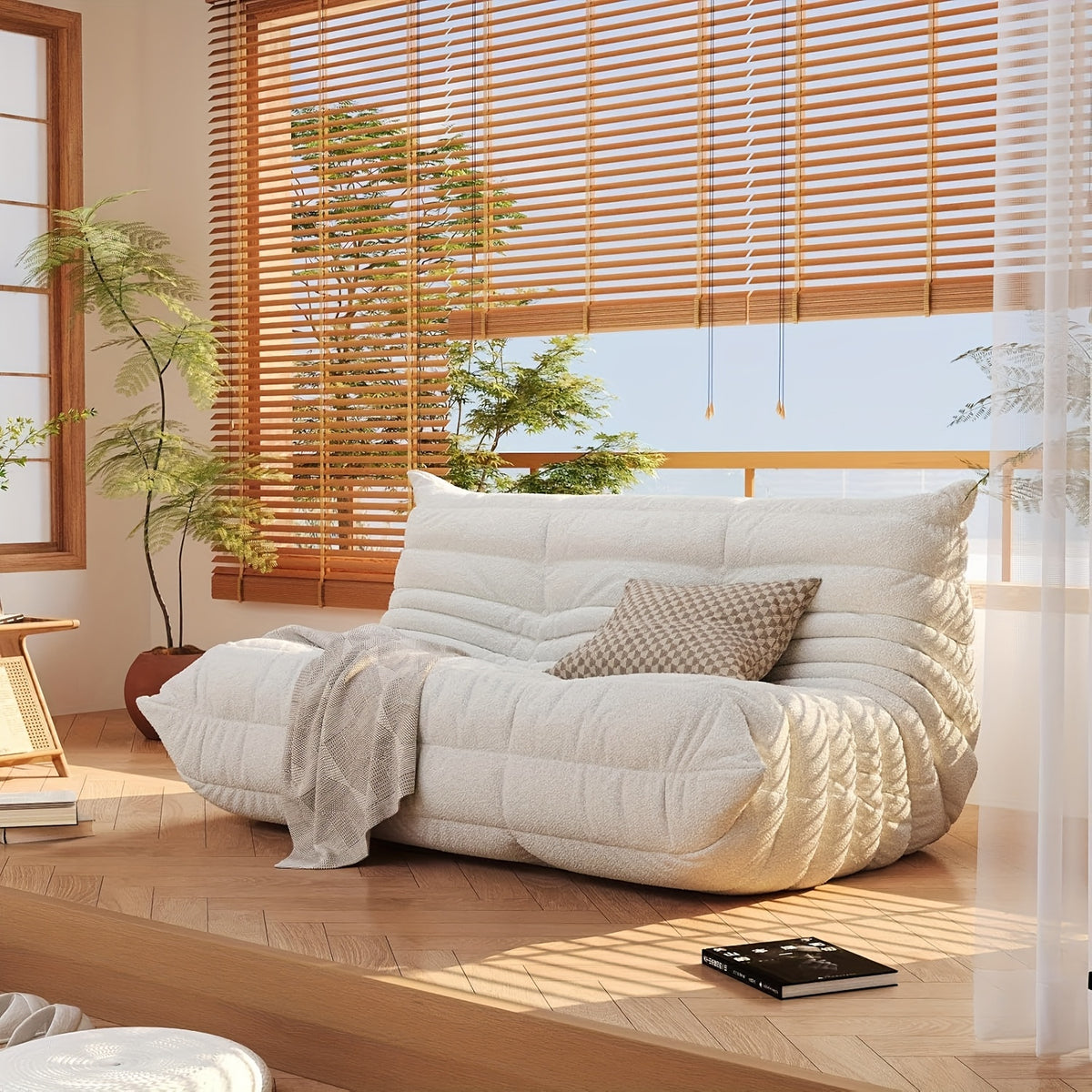armless floor lounge chair sofa bean bag fireplace chair - Temu
