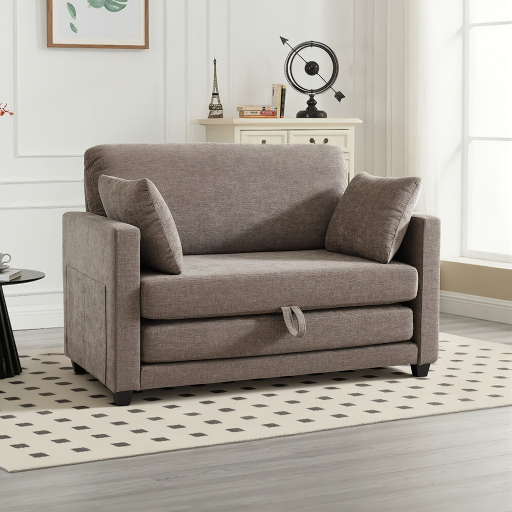 2 in 1 chenille upholstered pull sleeper chair foldable - Temu