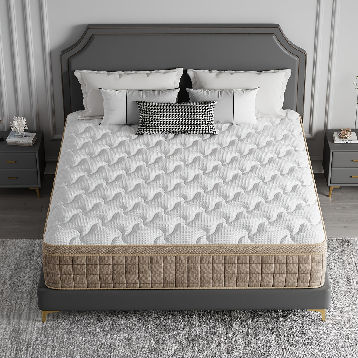 heavy duty reinforced mattress 10 12 14 inch queen size - Temu