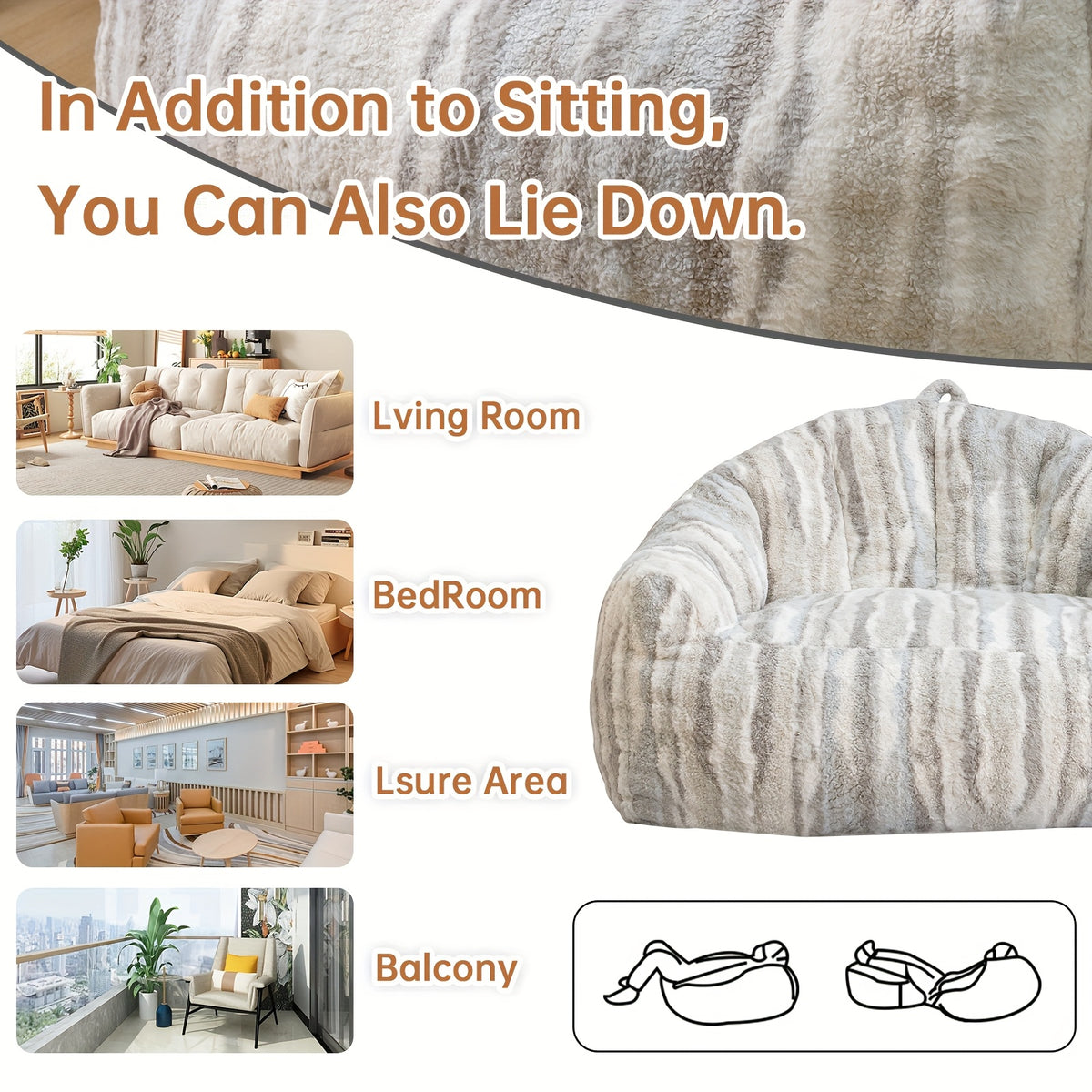 large beanbag chairs beanbag sofas   oversized - Temu