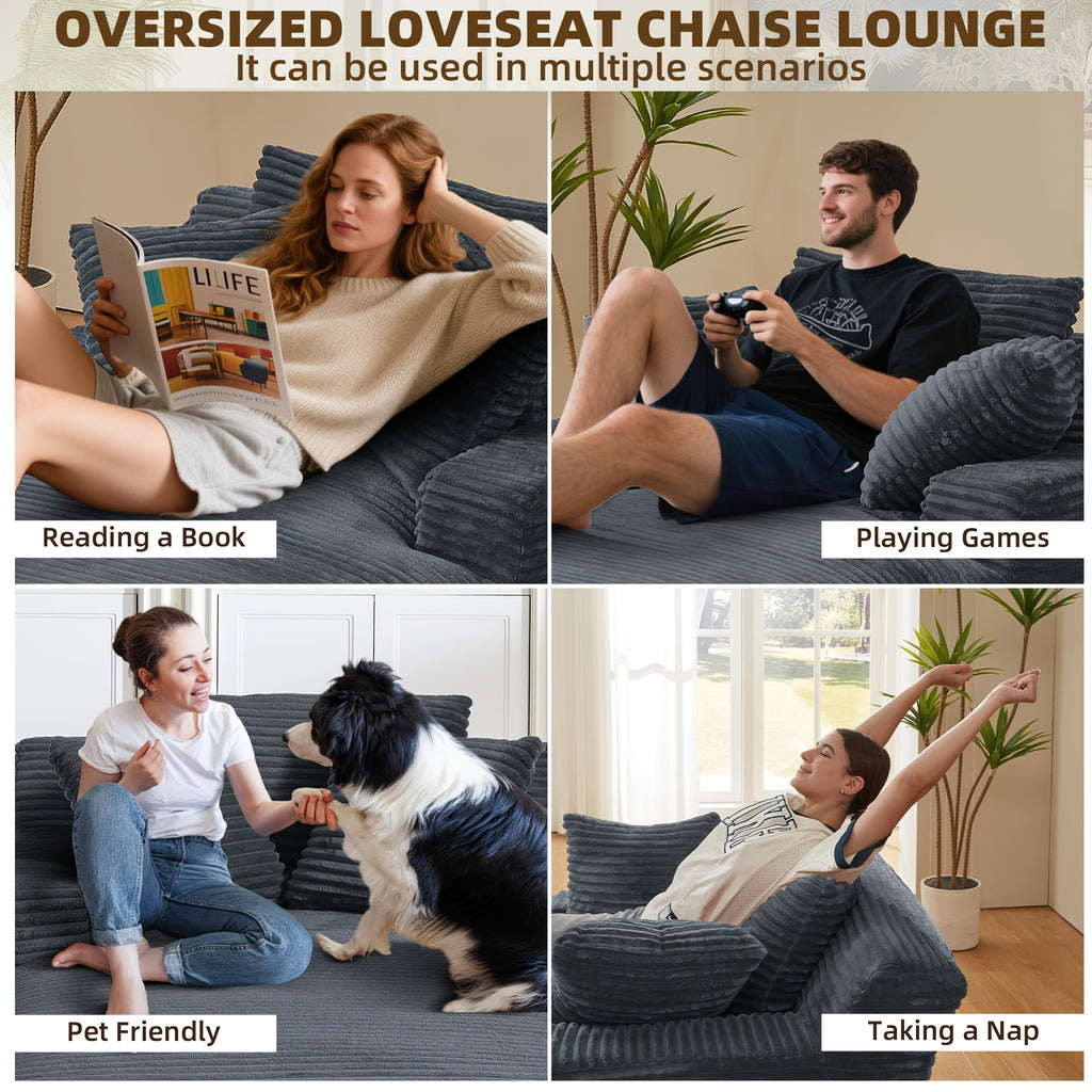 66 1 oversized chaise lounge chair indoor oversized boneless - Temu