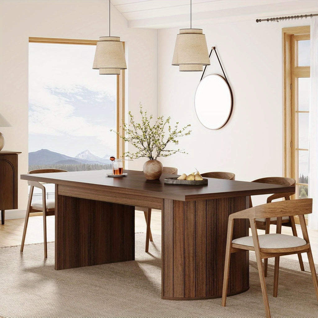 78 7 extra long dining table 6 8 people large farmhouse - Temu