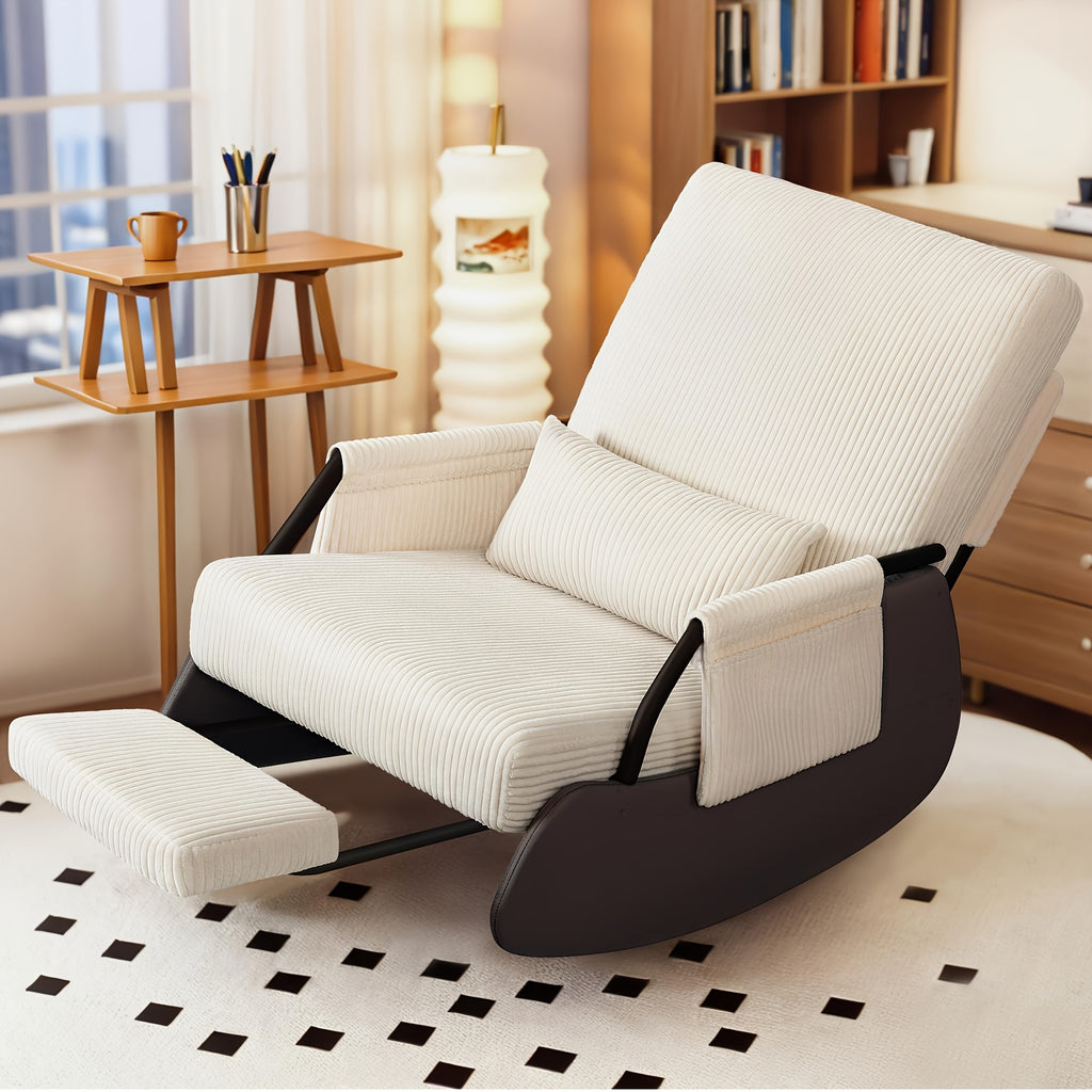 corduroy rocking chair footrest cover washable - Temu