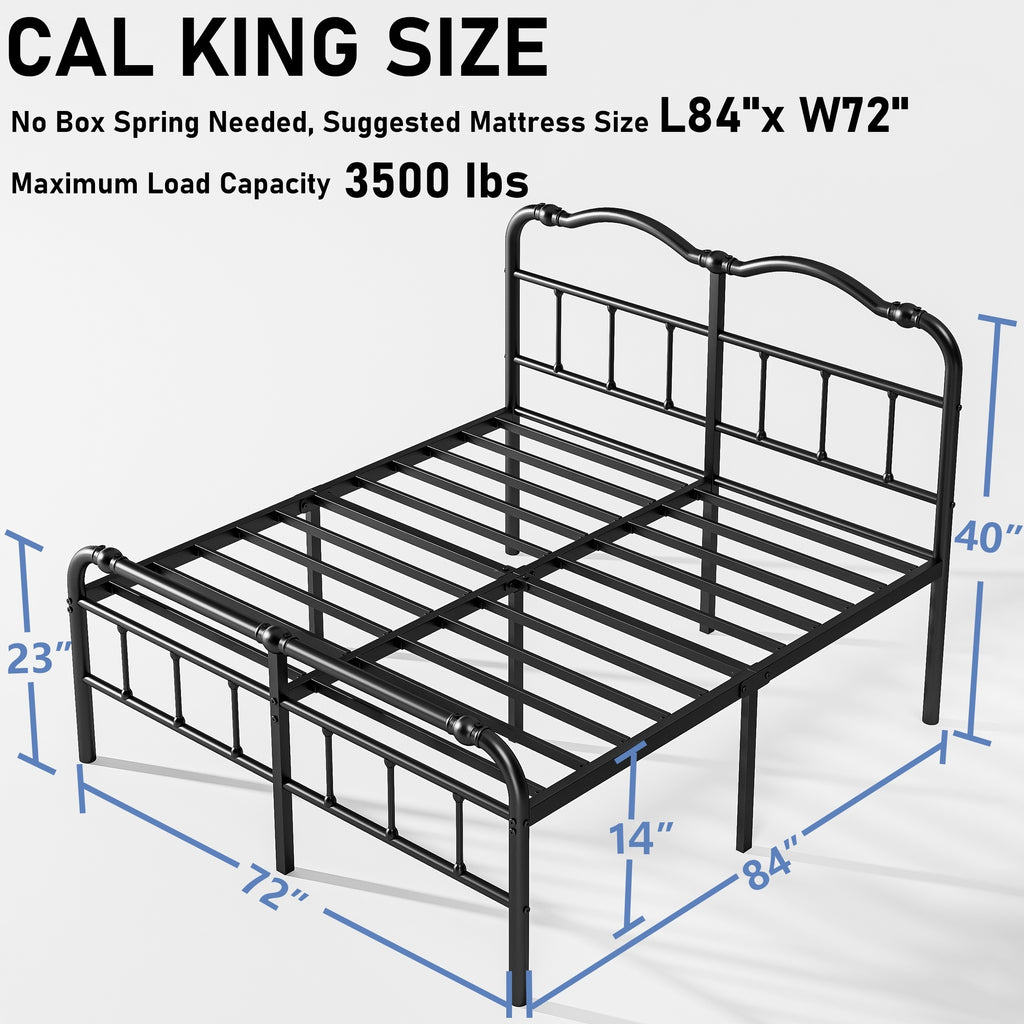 bed frame headboard footboard vintage style steel - Temu