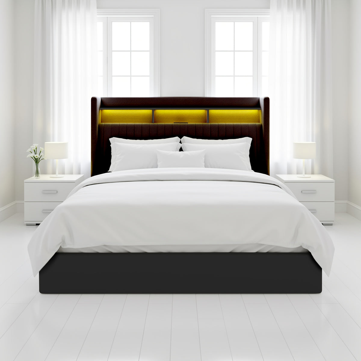 lift storage bed frame velvet vertical channel - Temu